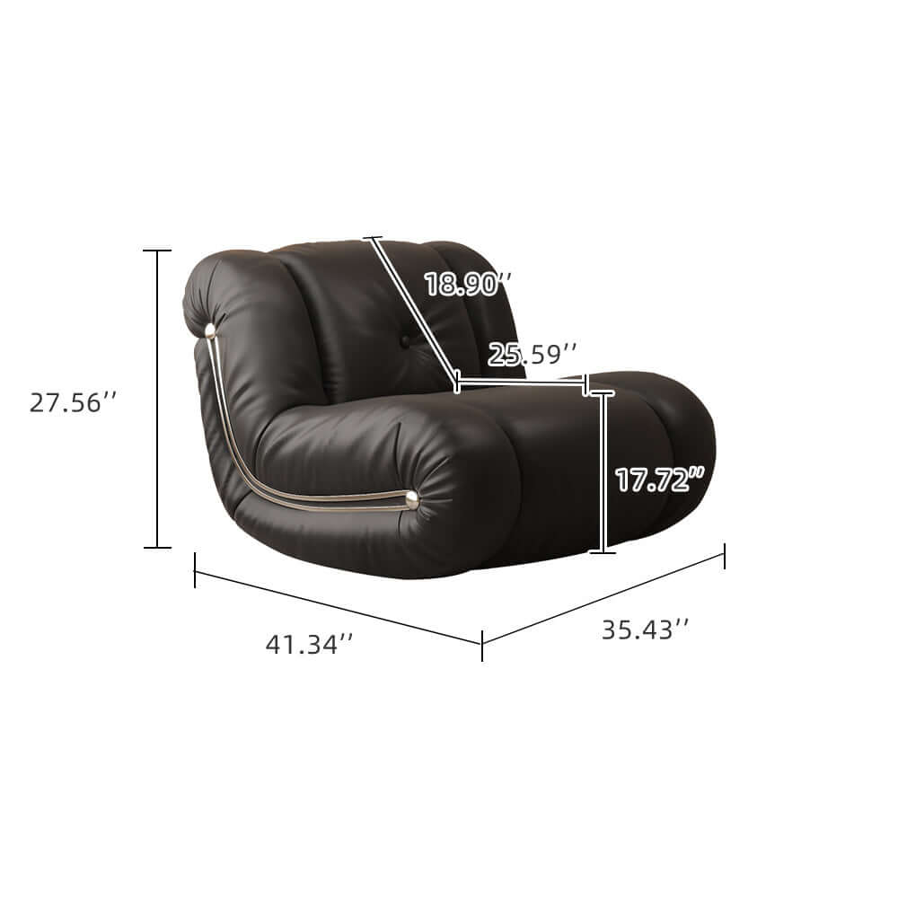 Comfortable rocking recliner sofa chair with ergonomic backrest for leisure and relaxation