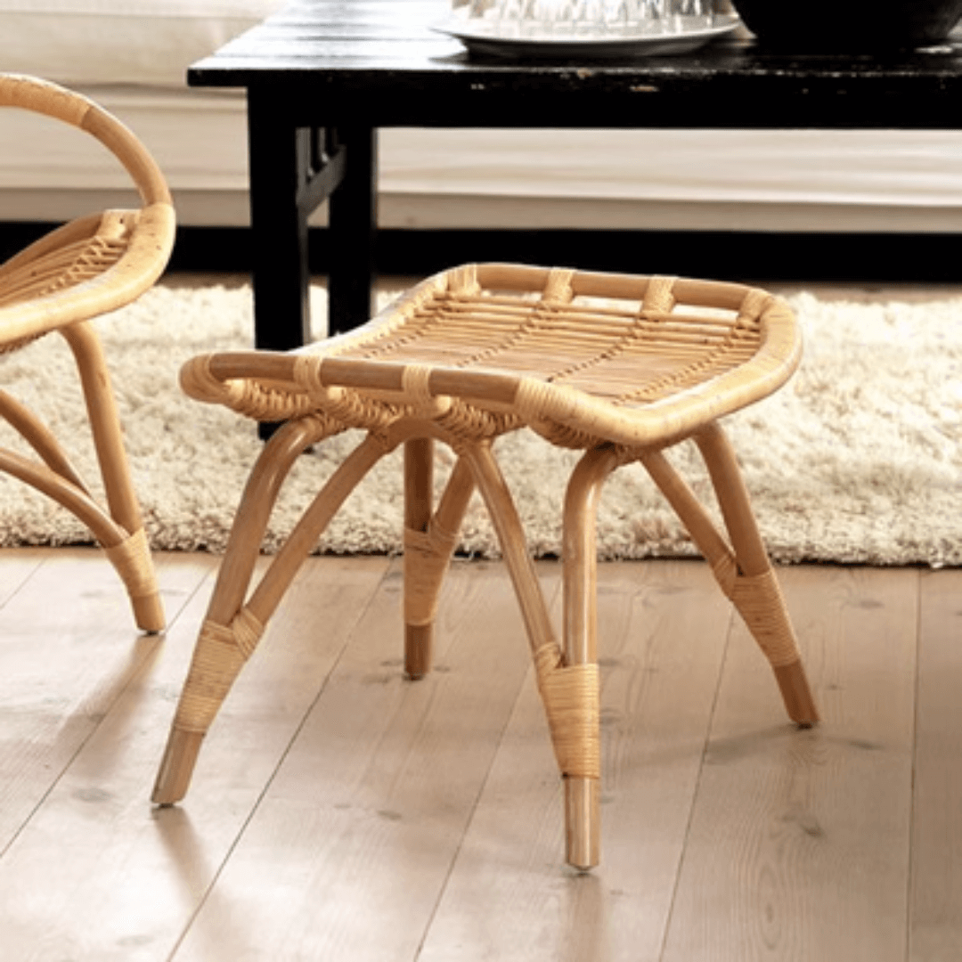 Comfortable Nordic design papasan lounge chair made with durable rattan material