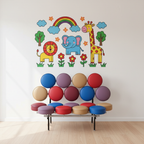 George Nelson Marshmallow Sofa in Colorful Microfiber Leather