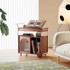 Solid Wood Bedside Cabinet Vintage Side Table