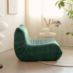 Lazy Compressed Foam Floor Couch Chenille Togo Sofa