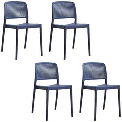 Modern Stackable Plastic & Acrylic Side Chair for Kitchen & Dining Dining Chairs