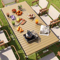 Durable Outdoor Dining Set - Foldable Chairs and Table, Perfect for Camping & Backyard BBQs