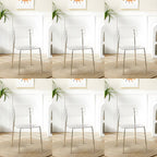 Transparent acrylic dining chair with modern design, perfect for living room and kitchen seating