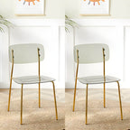 Transparent acrylic dining chair with modern design, perfect for living room and kitchen seating