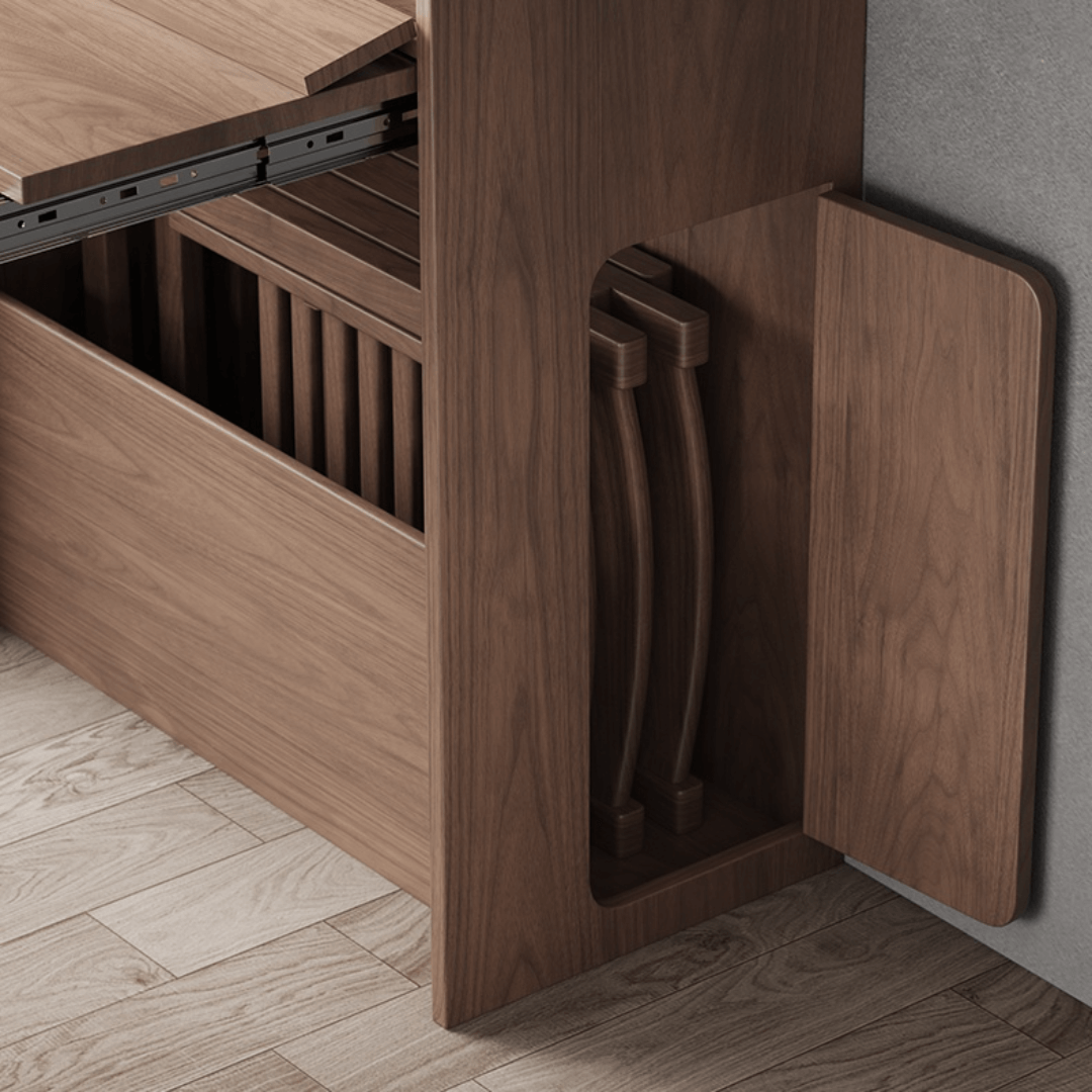 Space-saving folding table perfect for dining and work in small cozy homes