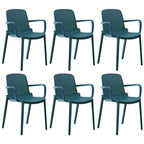 Acrylic modern plastic dining chair with solid back, 32 inches high, ideal for restaurant seating