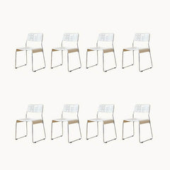 Modern Stackable Garden Kitchen & Dining Plastic & Acrylic Side Chair Dining Chairs