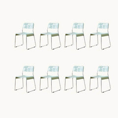 Modern Stackable Garden Kitchen & Dining Plastic & Acrylic Side Chair Dining Chairs