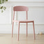 Scandinavian style low back kitchen and dining chair made of plastic and acrylic