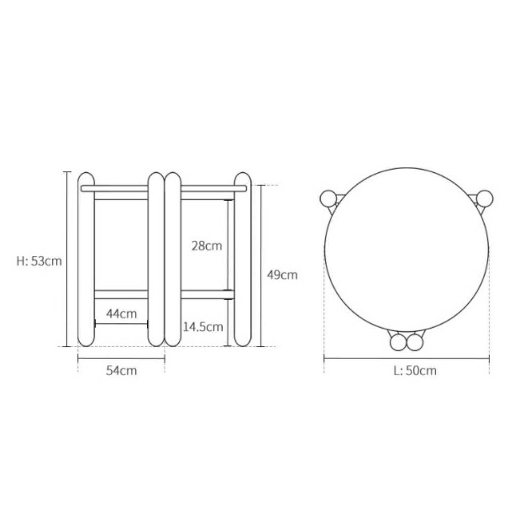 Contemporary terrazzo side table with unique patterns and easy maintenance