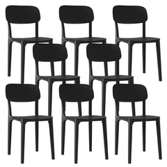 Nordic Backrest Stackable Acrylic Chair with Acrylic Legs for Dining Room Dining Chairs