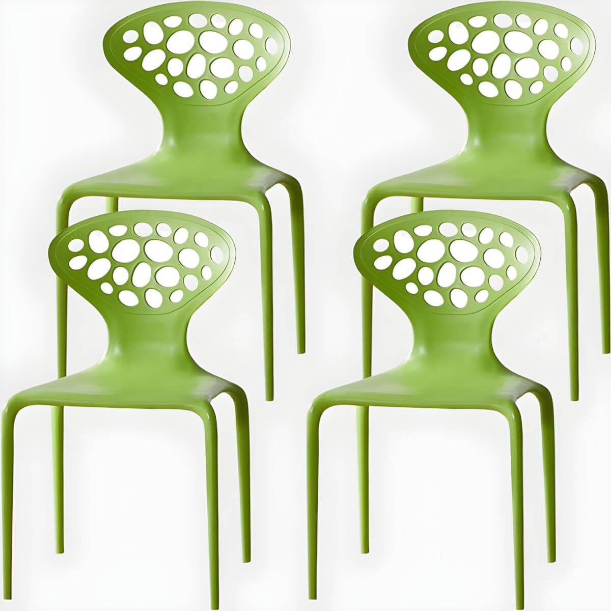 Nordic acrylic dining chair with armrest and backrest, featuring transparent acrylic legs
