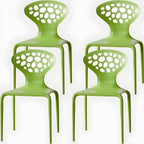 Nordic acrylic dining chair with armrest and backrest, featuring transparent acrylic legs