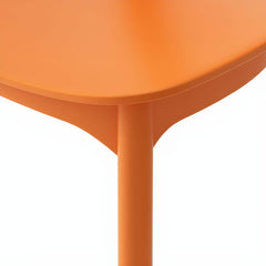 Stackable Scandinavian Side Chair with Open Back and Plastic & Acrylic Material Dining Chairs