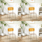 Transparent acrylic dining chair with modern design, perfect for living room and kitchen seating