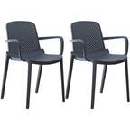 Acrylic modern plastic dining chair with solid back, 32 inches high, ideal for restaurant seating
