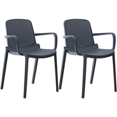 Modern Plastic Solid Back Side Chair 32"H Acrylic Dining Chair for Restaurant Dining Chairs