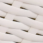 Ivory and dove grey porch swing with alloy stand and comfortable pads