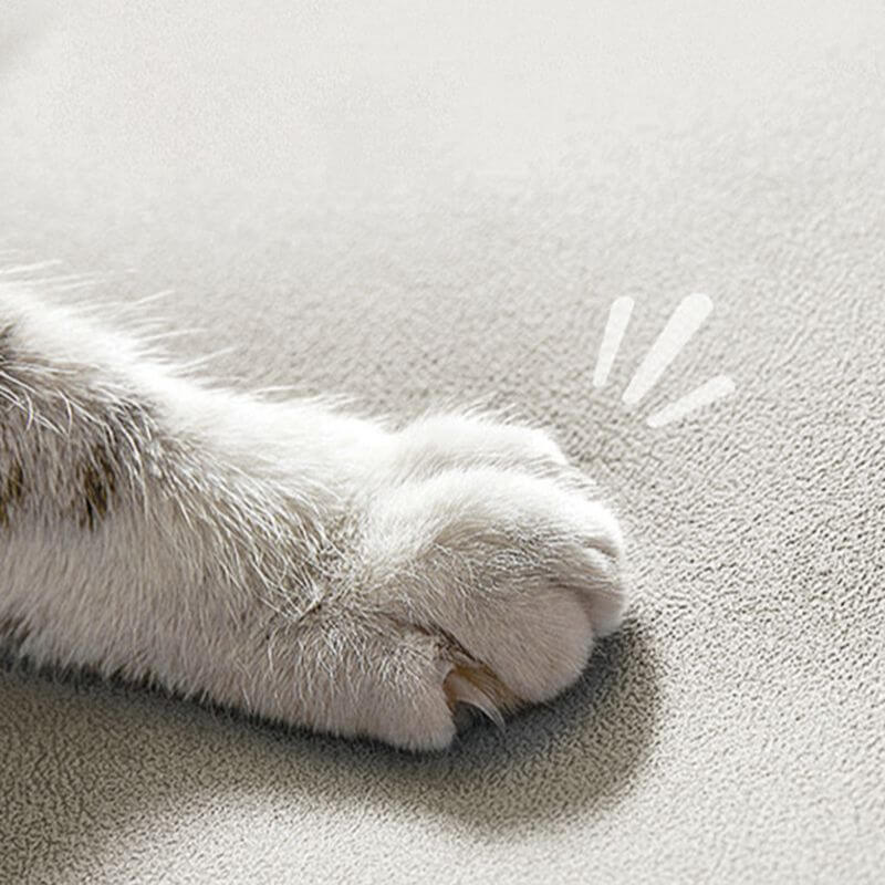 Convertible sofa sleeper with tufted back and polyester fiber upholstery