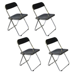 Scandinavian Style Silver Metal Leg Plastic & Acrylic Side Chair Dining Chairs