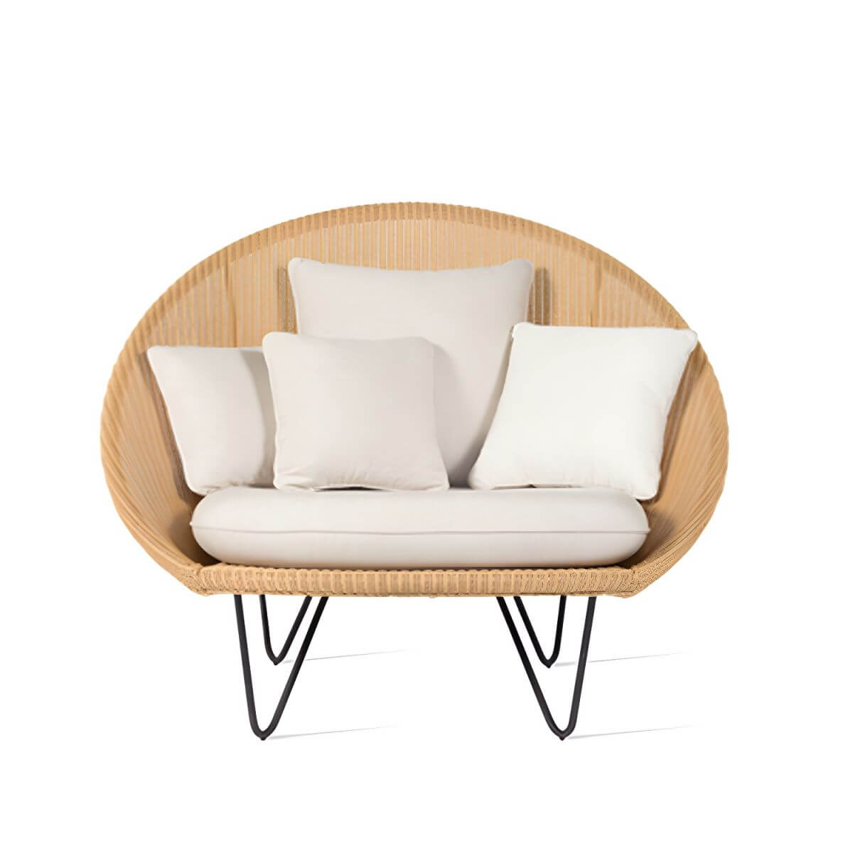 Contemporary woven back papasan accent chair with dimensions 41.34 by 33.86 by 36.61 inches