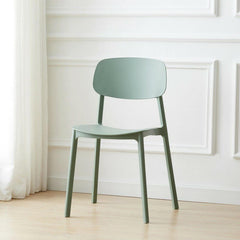 1 Piece Scandinavian Plastic & Acrylic Open Back Kitchen & Dining Side Chair Dining Chairs