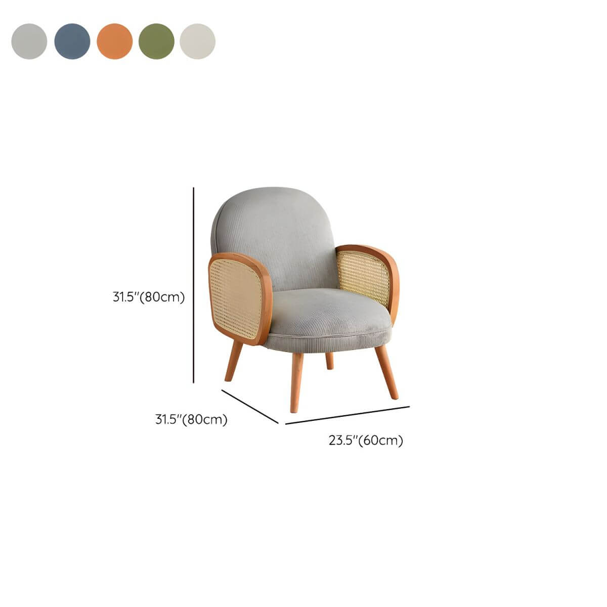 Contemporary wooden sofa with stain-resistant polyester upholstery for living room