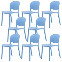 Nordic Backrest Stackable Chair with Acrylic Legs for Dining Room Dining Chairs