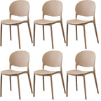 Scandinavian style stackable plastic and acrylic dining side chair for kitchen and dining