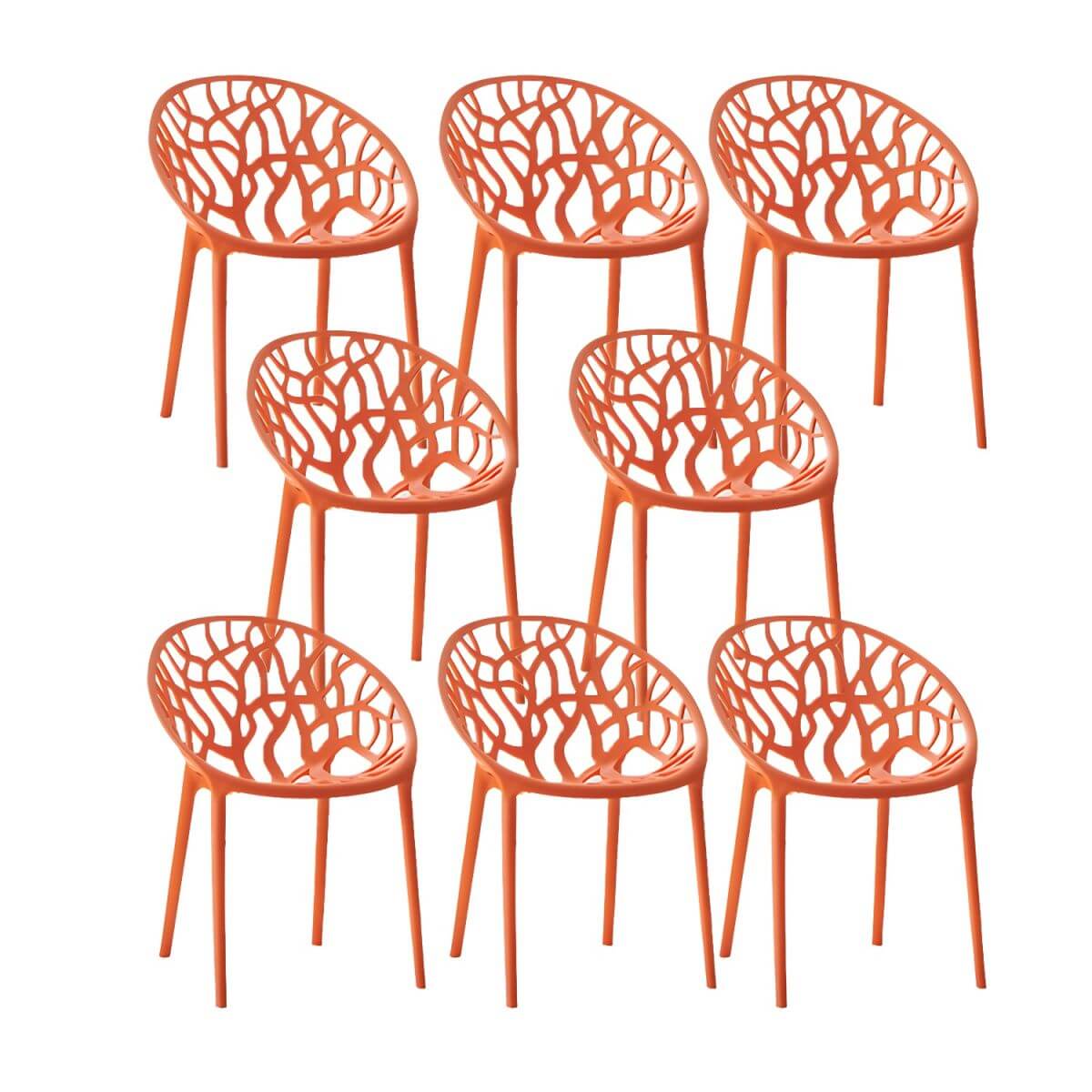 Scandinavian style sloped arm chair made of plastic and acrylic, ideal for kitchen and dining areas