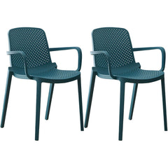 Modern Plastic Solid Back Side Chair 32"H Acrylic Dining Chair for Restaurant Dining Chairs