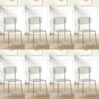Transparent acrylic dining chair with modern design, perfect for living room and kitchen seating
