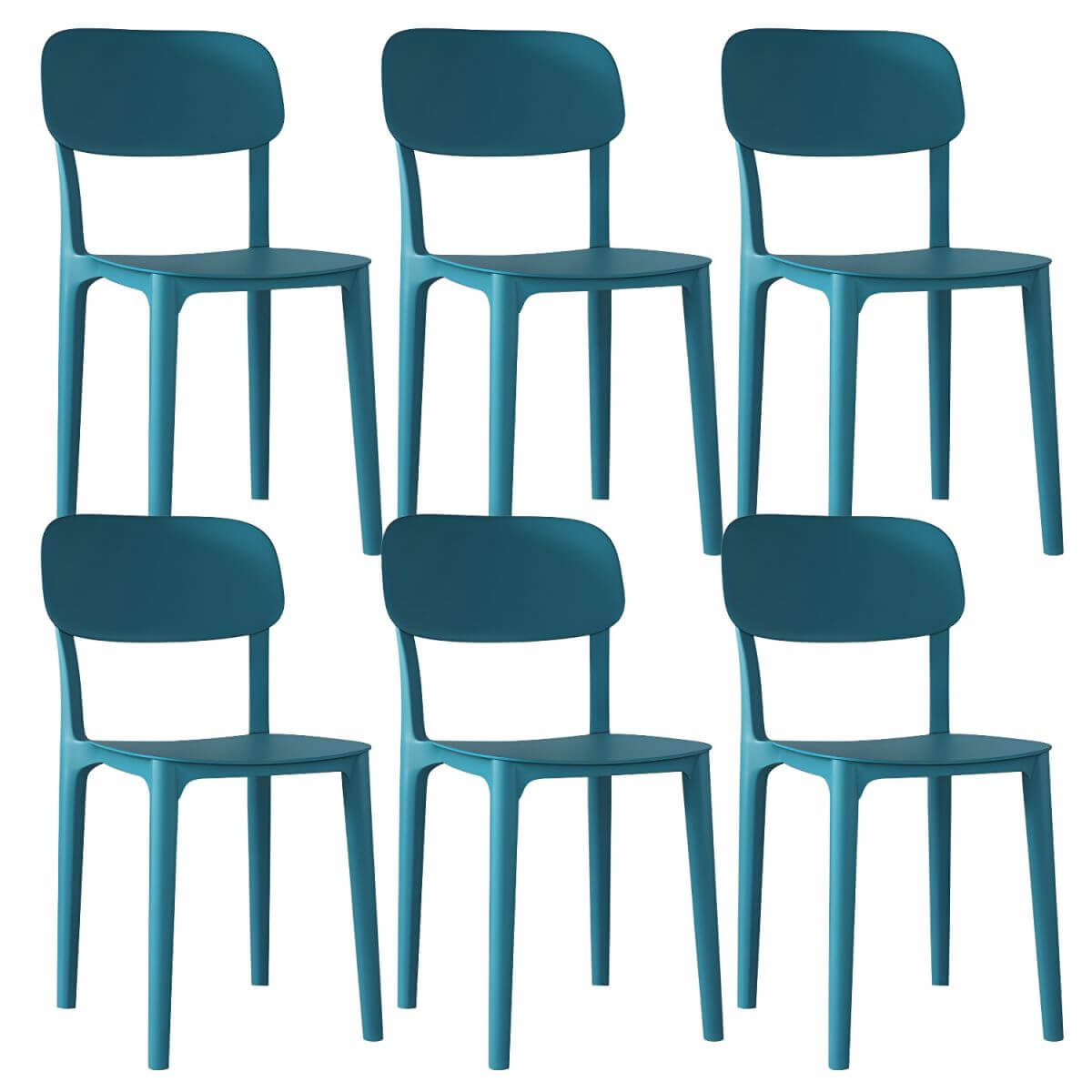 Stackable Nordic acrylic dining chair with backrest and acrylic legs