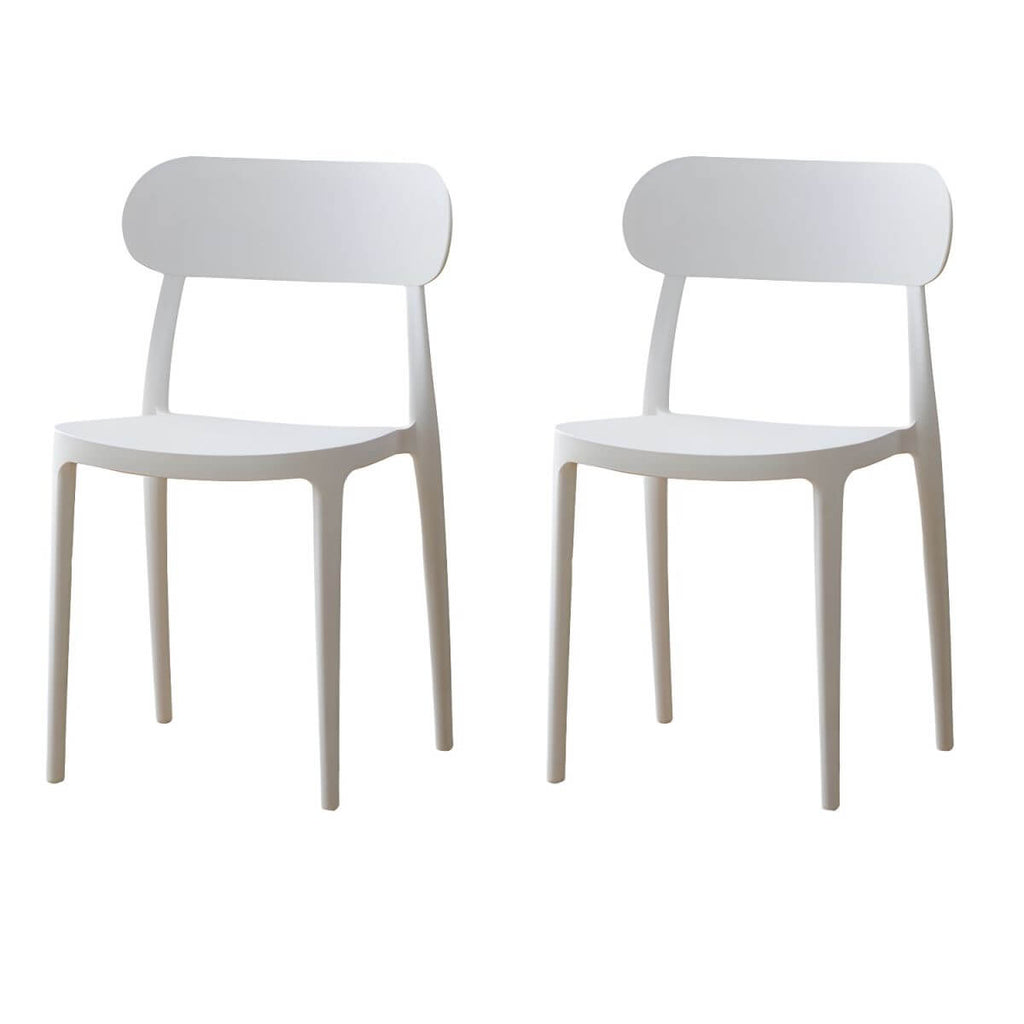 Modern Scandinavian dining chair made of plastic and acrylic, perfect for kitchen and dining areas