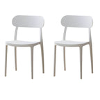 Modern Scandinavian dining chair made of plastic and acrylic, perfect for kitchen and dining areas