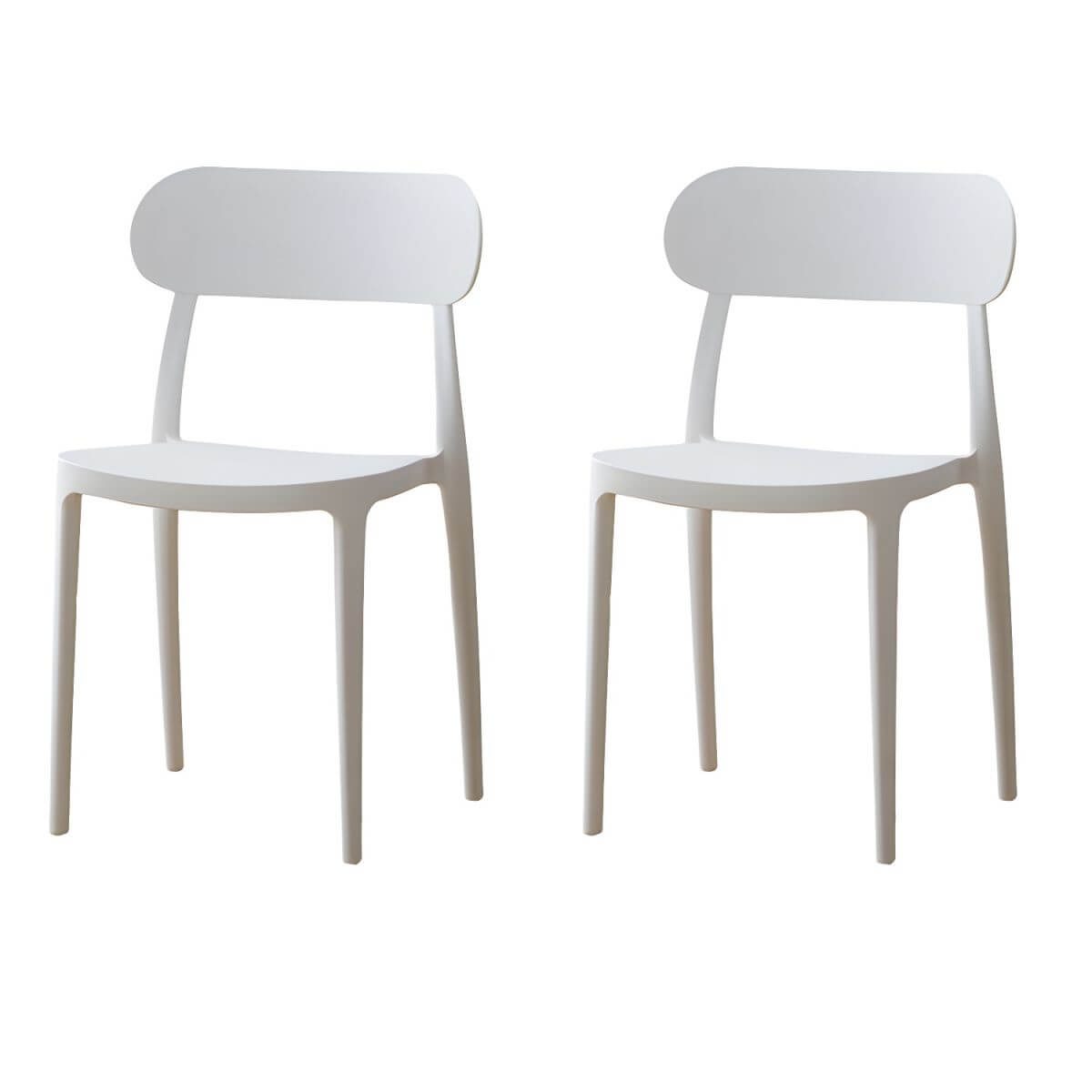 Modern Scandinavian dining chair made of plastic and acrylic, perfect for kitchen and dining areas