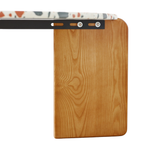 Nordic-Inspired Terrazzo Coffee Table - Unique Round Design with Quality Wooden Legs