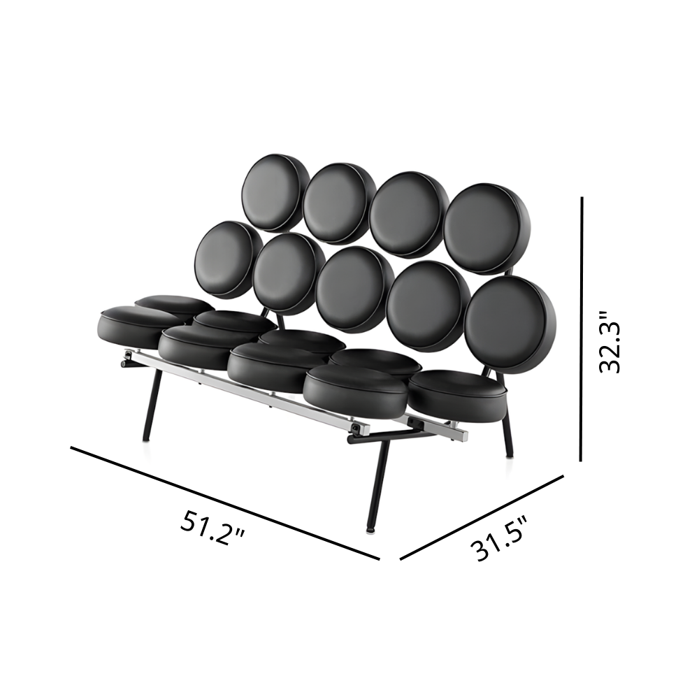 George Nelson Marshmallow Sofa Dimension