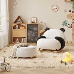 Panda Rocking Chair Kids Sofa Cartoon Lounge
