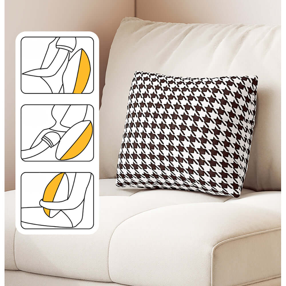 Compact single seat pullout sofa bed with convenient side pockets for storage