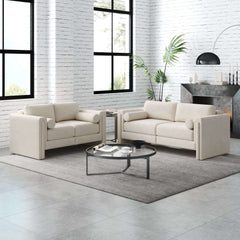 Modern Modular Sectional Sofa with Two Fabric Options