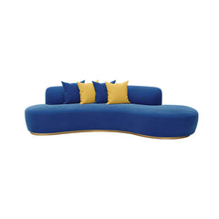 Modern Sofa with Tight Back in Polyester Blend for Apartment - Pink 32"L x 32"W x 35"H Polyester Blend Sofa