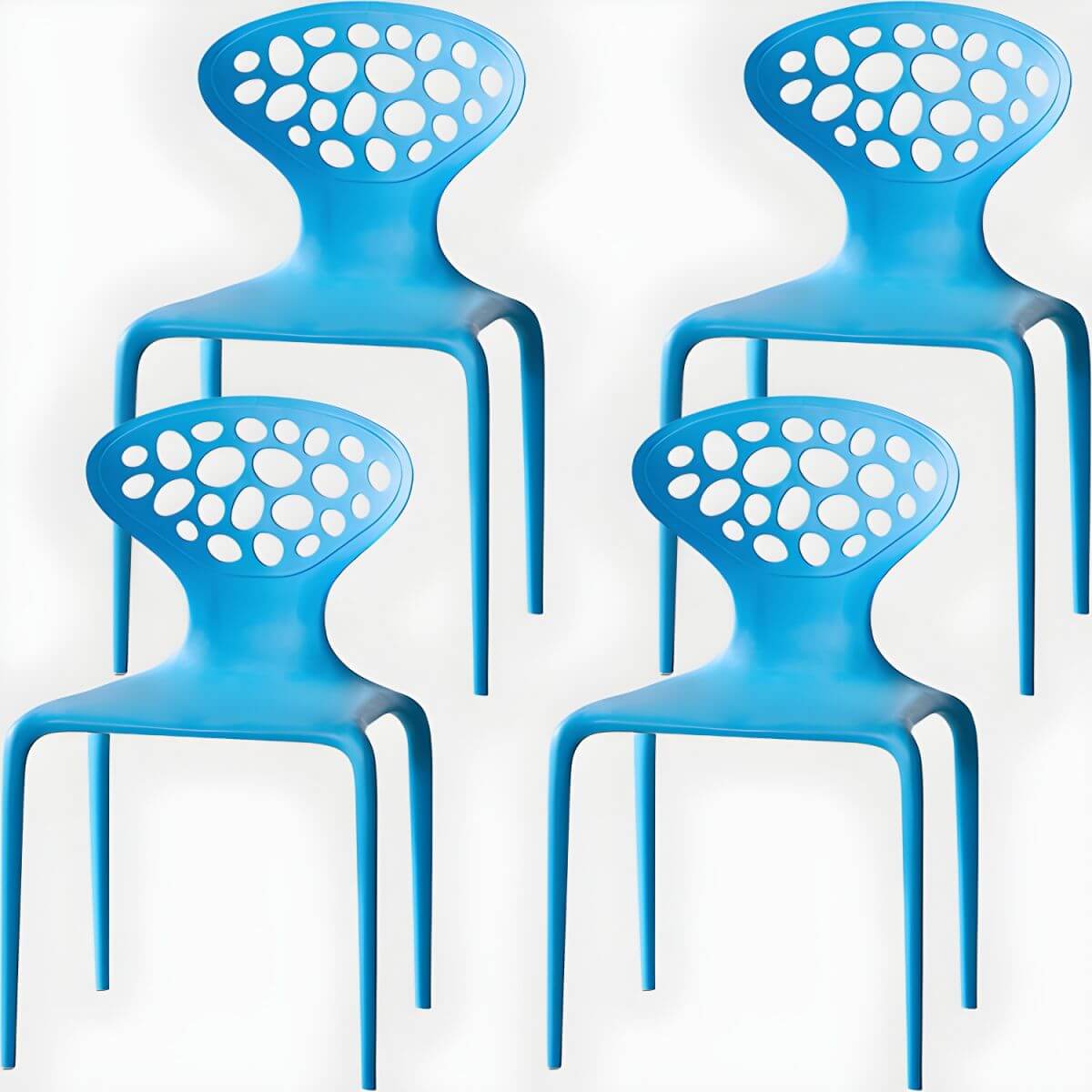 Nordic acrylic dining chair with armrest and backrest, featuring transparent acrylic legs