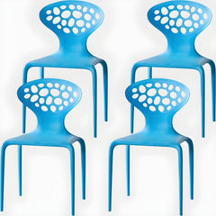 Nordic Armrest Backrest Acrylic Chair with Acrylic Legs for Dining Room Dining Chairs