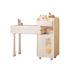 Modern Stretchable Makeup Vanity Dressing Table White