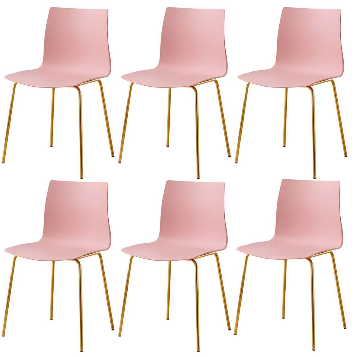 Modern plastic and acrylic side chair with metal legs, ideal for kitchen and dining rooms