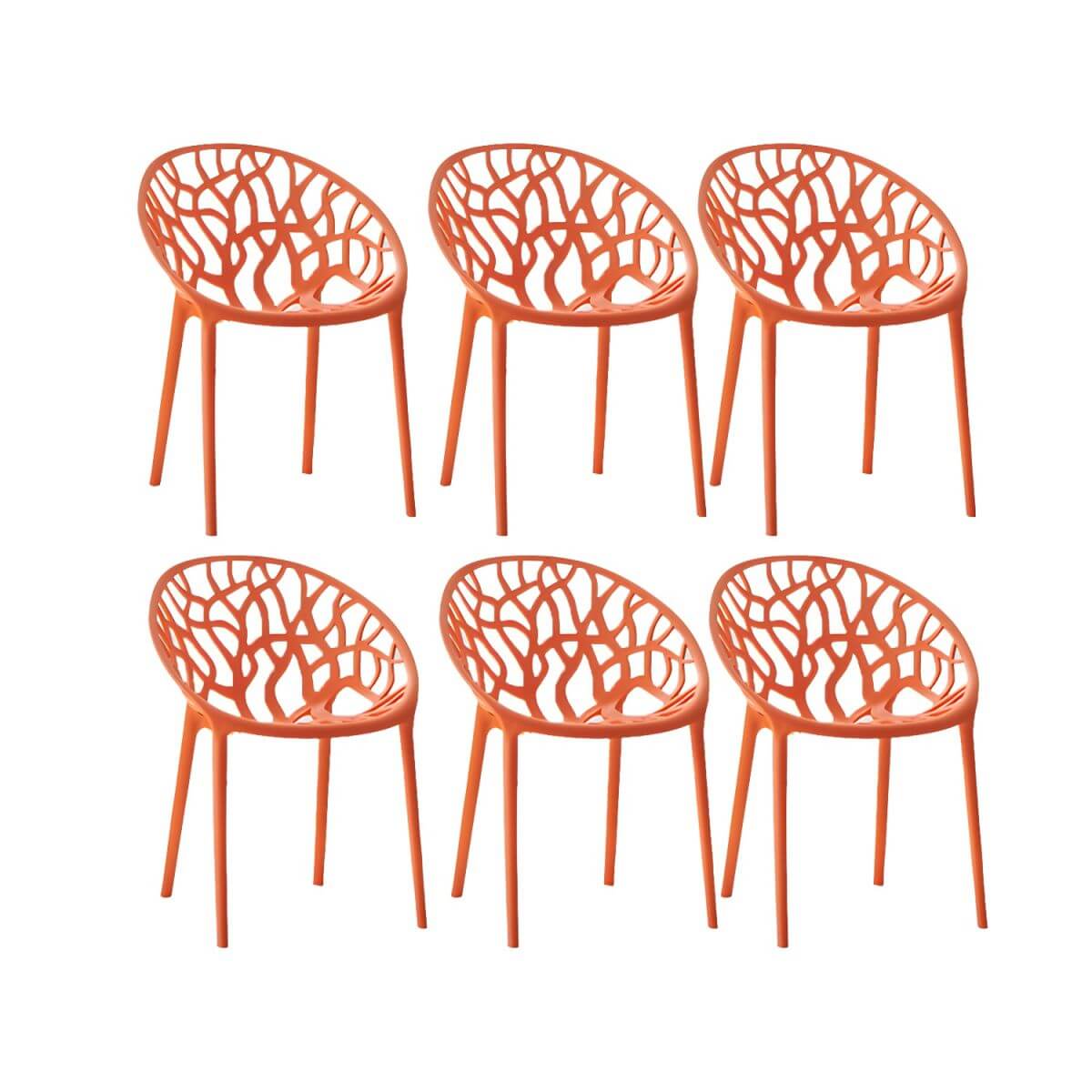 Scandinavian style sloped arm chair made of plastic and acrylic, ideal for kitchen and dining areas