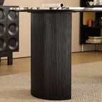 Oval multicolor genuine marble dining table set with 4 chairs for stylish dining rooms