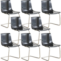 Scandinavian Style Non-Upholstered Side Chair in Plastic & Acrylic Dining Chairs